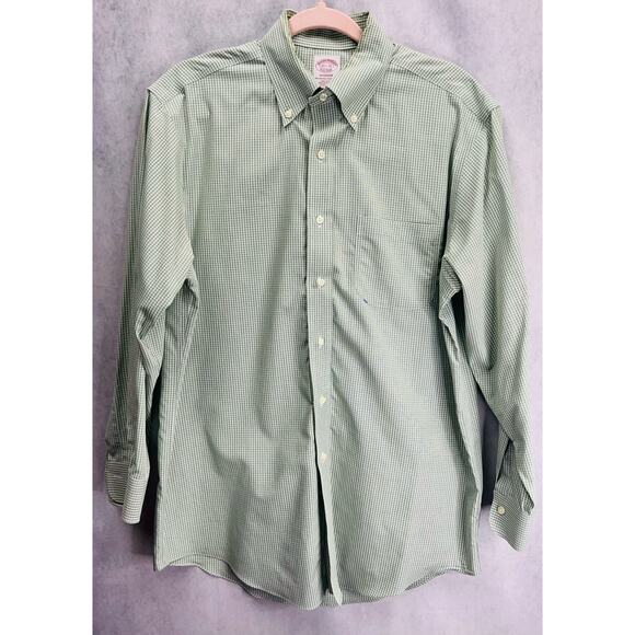 Brooks Brothers Madison The Original Polo Shirt Non-Iron Button Up Size 15.5 - Picture 1 of 5